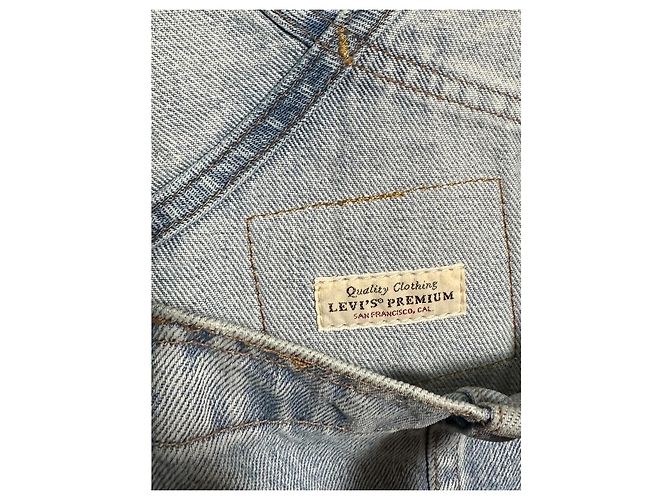 Levi's Pride Collection Salopette Corta in Denim Blu - vista 7