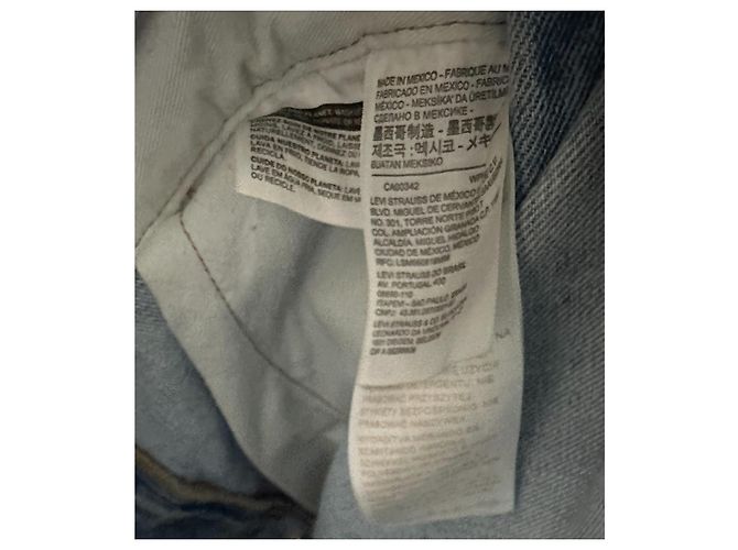 Levi's Pride Collection Salopette Corta in Denim Blu - vista 8