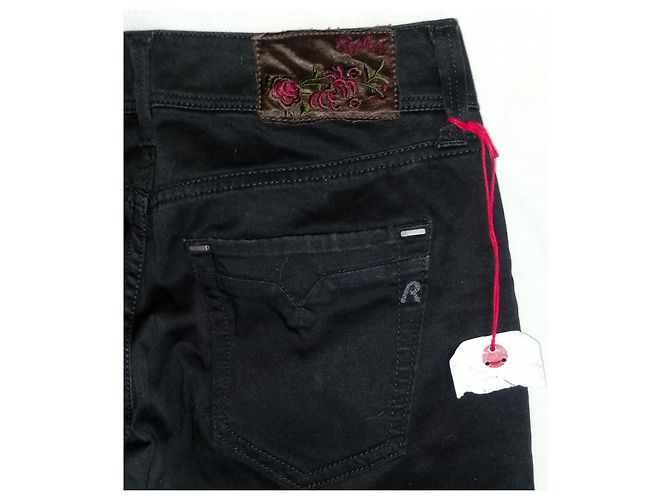 Autre Marque Replay Blondy Vaqueros Slim Negros - vista 7