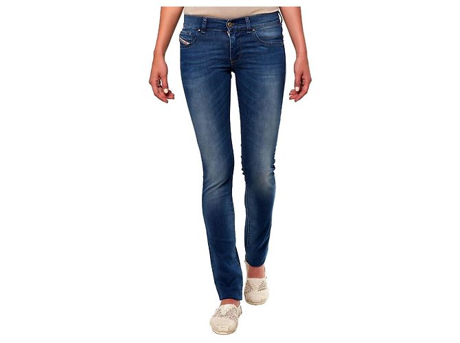 Diesel Livier S vaqueros super slim cintura baja stretch Azul - vista 2