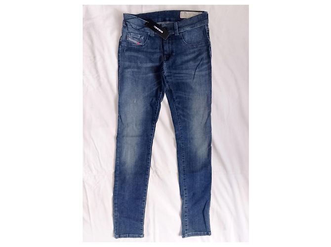 Diesel Livier S vaqueros super slim cintura baja stretch Azul - vista 3
