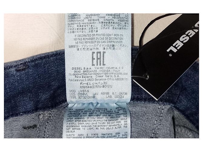 Diesel Livier S vaqueros super slim cintura baja stretch Azul - vista 6