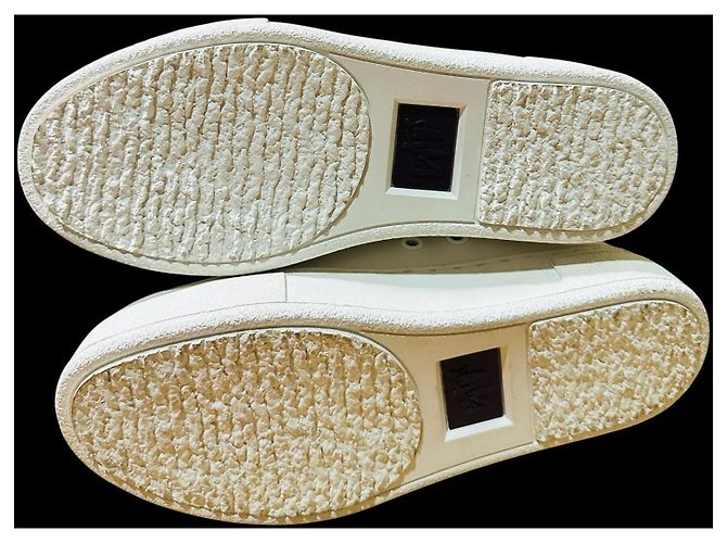 Autre Marque Eytys Kibo Sneakers Alte in Pelle Bianca Bianco - vista 6
