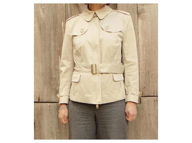 Burberry Mini Trench Algodón Beige - vista 2