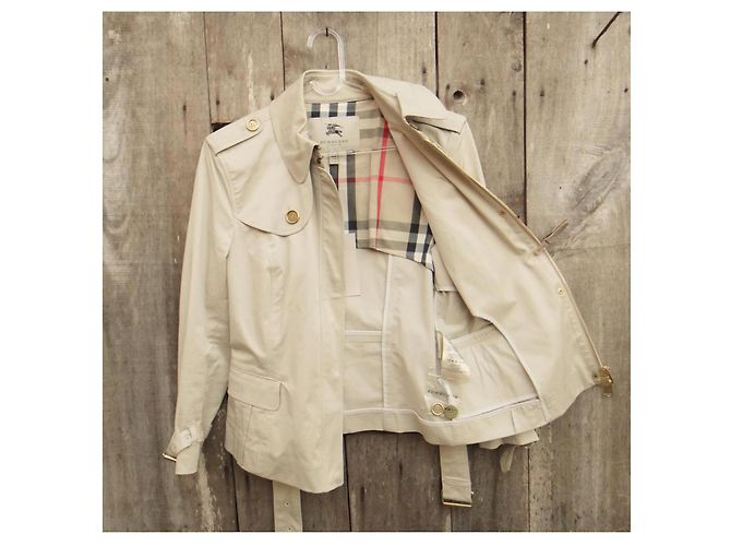 Burberry Mini Trench Algodón Beige - vista 5
