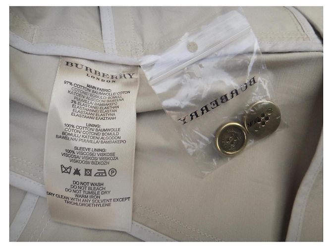 Burberry Mini Trench Algodón Beige - vista 7