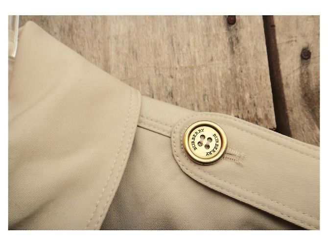Burberry Mini Trench Algodón Beige - vista 9