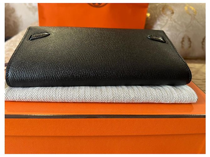 Hermès Kelly To Go Clutch in Vitello Epsom Nero - vista 10