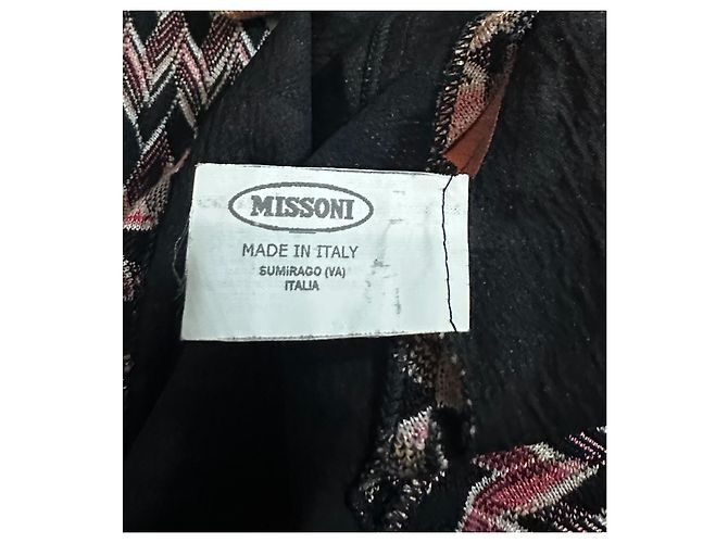 Missoni Vestido estampado zigzag Castaño Negro Rosa Beige - vista 6