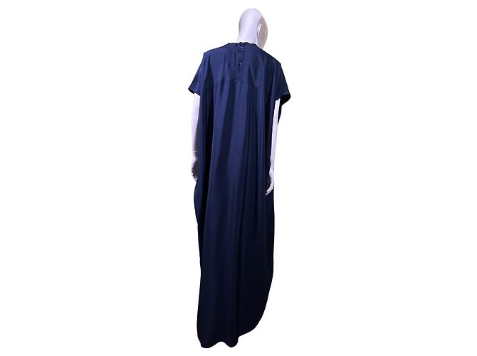 Autre Marque Sophie D'Hoore Seidenkleid Navy Dunkelblau - Ansicht 5