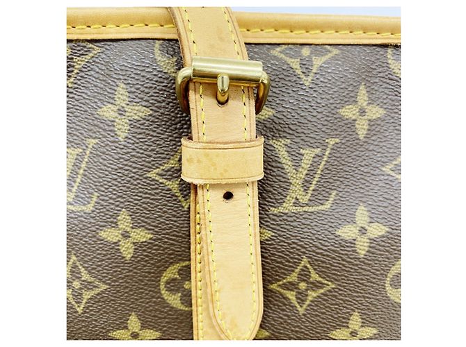 Borsa Tote Louis Vuitton Monogram Bucket GM Marrone - vista 10