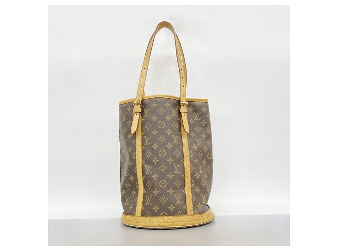 Borsa Tote Louis Vuitton Monogram Bucket GM Marrone - vista 11