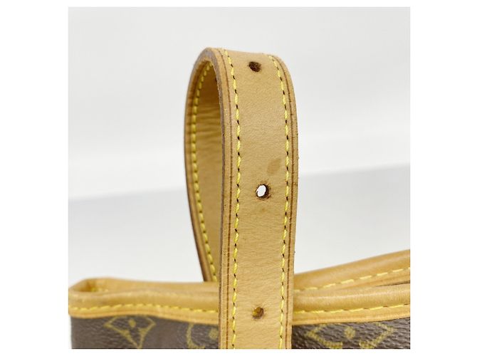 Borsa Tote Louis Vuitton Monogram Bucket GM Marrone - vista 9