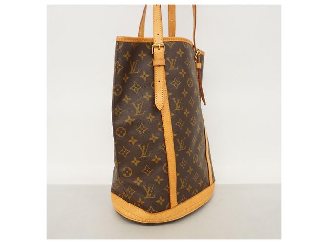 Borsa Tote Louis Vuitton Monogram Bucket GM Marrone - vista 2