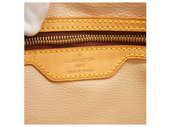 Borsa Tote Louis Vuitton Monogram Bucket GM Marrone - vista 5