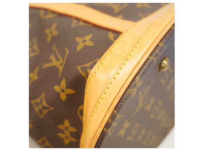 Borsa Tote Louis Vuitton Monogram Bucket GM Marrone - vista 8