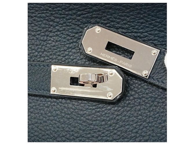 Hermès Bolso de hombro Hermes Jypsiere 34 Azul marino - vista 13