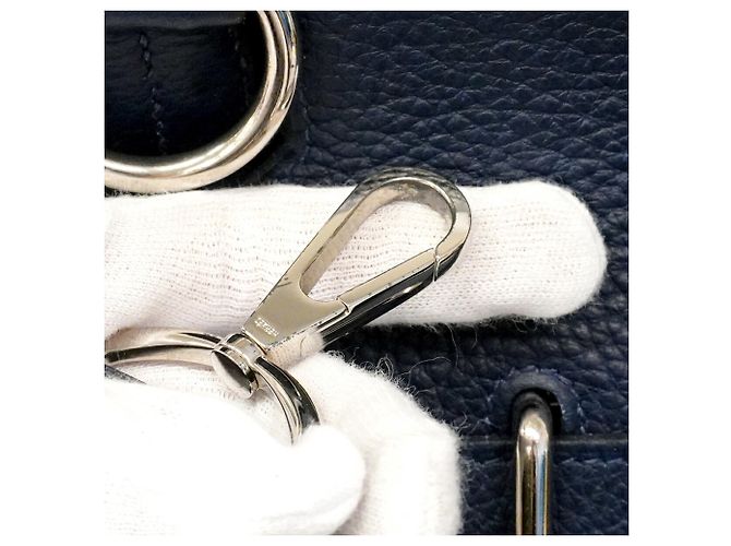 Hermès Bolso de hombro Hermes Jypsiere 34 Azul marino - vista 14