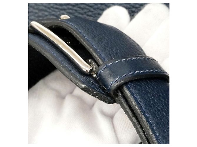 Hermès Bolso de hombro Hermes Jypsiere 34 Azul marino - vista 8