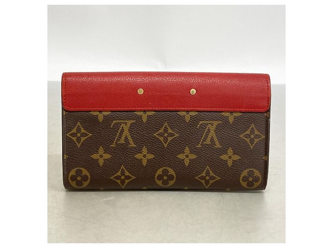 Louis Vuitton Monogram Portefeuille Pallas Long Wallet Castaño Fucsia - vista 10