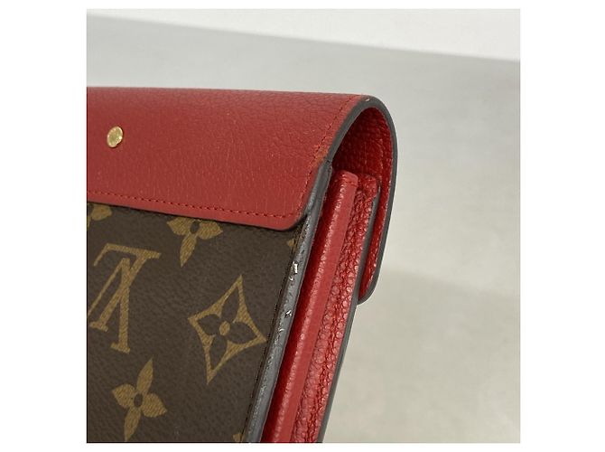 Louis Vuitton Monogram Portefeuille Pallas Long Wallet Castaño Fucsia - vista 7