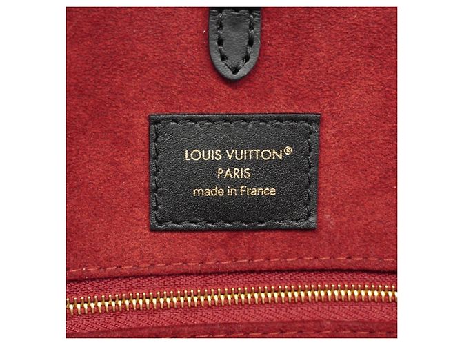 Borsa Tote Louis Vuitton Monogram Empreinte Bicolor OnTheGo MM Nero Beige - vista 5