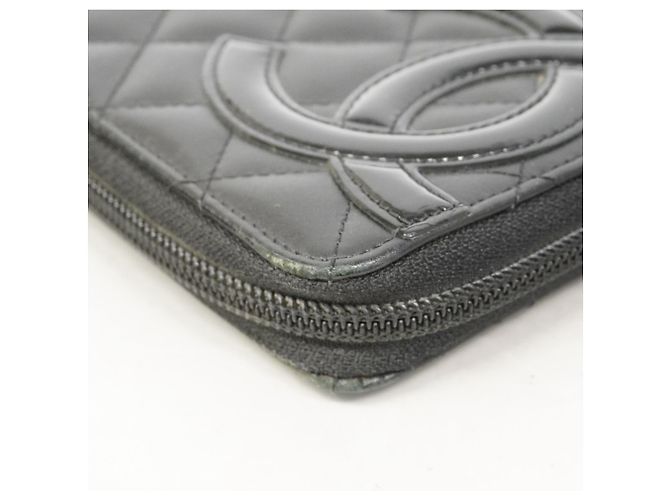 Cartera larga de piel de cordero Cambon Chanel Negro - vista 6