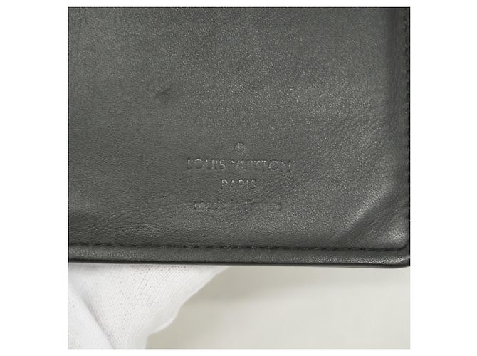 Portafoglio lungo Louis Vuitton Monogram Shadow Brazza Nero - vista 4