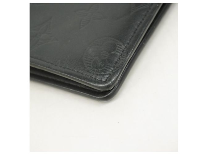 Portafoglio lungo Louis Vuitton Monogram Shadow Brazza Nero - vista 6