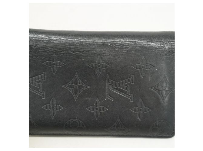 Portafoglio lungo Louis Vuitton Monogram Shadow Brazza Nero - vista 7