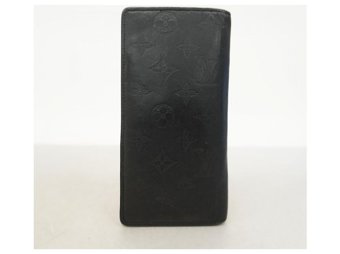 Portafoglio lungo Louis Vuitton Monogram Shadow Brazza Nero - vista 8