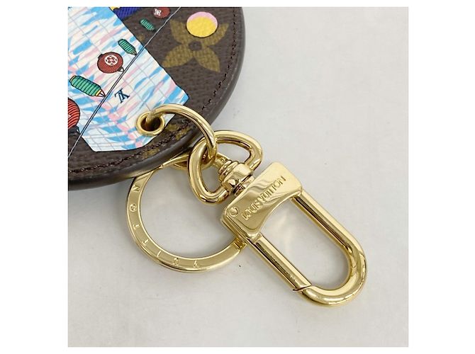 Portachiavi Monogram Vivienne Louis Vuitton Marrone Blu - vista 3