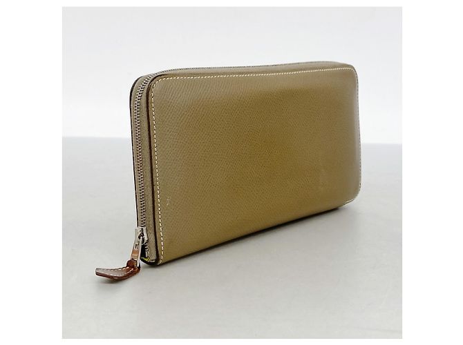 Hermès Azap Long Wallet aus Epsom-Leder Taupe - Ansicht 2