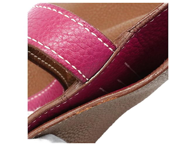 Hermès Borsa Tote Hermes Double Sens 36 Marrone - vista 6