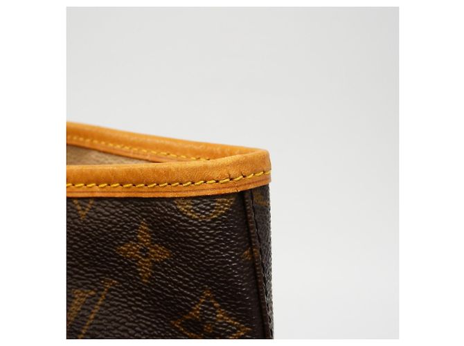 Borsa Tote Louis Vuitton Monogram Bucket PM Marrone - vista 6