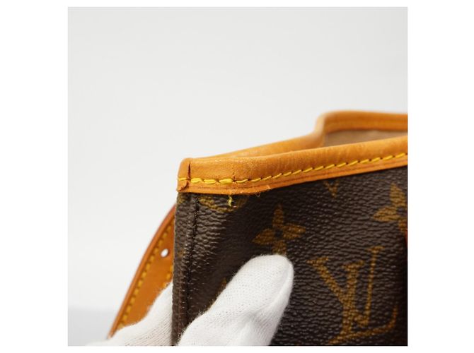 Borsa Tote Louis Vuitton Monogram Bucket PM Marrone - vista 7