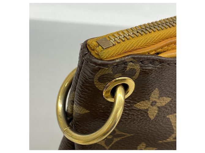 Borsa Louis Vuitton Monogram Pallas in Saffron D'oro - vista 9