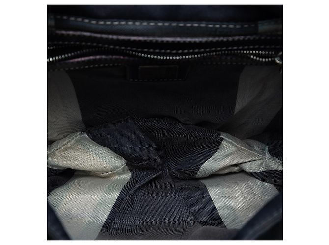 Borsa a Spalla Fendi Blue Canvas FF Marble Blu navy - vista 4