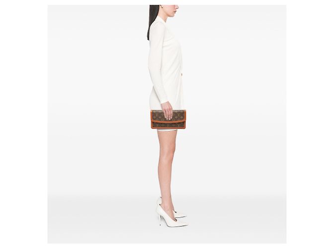 Louis Vuitton Pochette Dame PM Marrone Monogram - vista 7
