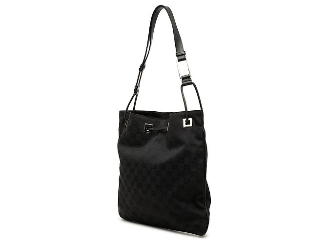 Borsa a tracolla Gucci in tela GG nera Nero - vista 2