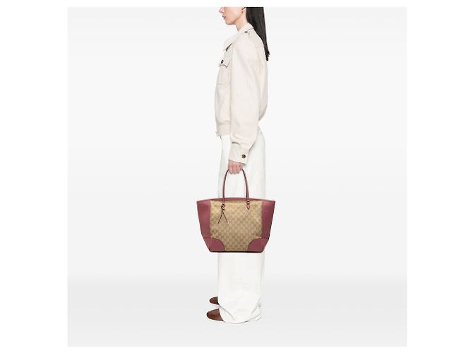 Gucci Beige GG Canvas Bree Tote - Ansicht 6