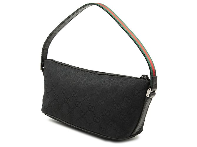 Gucci Black GG Canvas Web Boat Nero - Ansicht 2