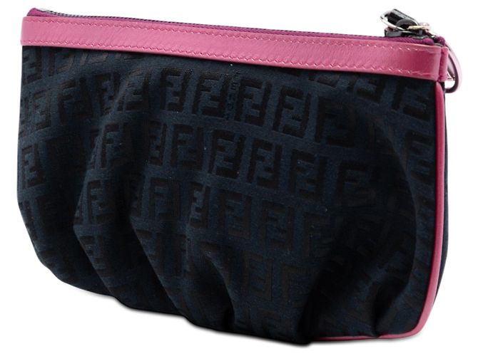 Fendi Pouch aus schwarzem Zucchino Canvas - Ansicht 2
