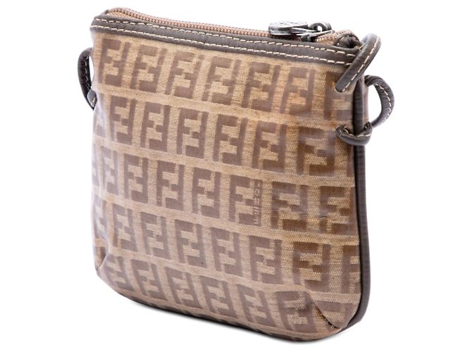 Fendi Marrone Zucchino Crystal Crossbody - vista 2