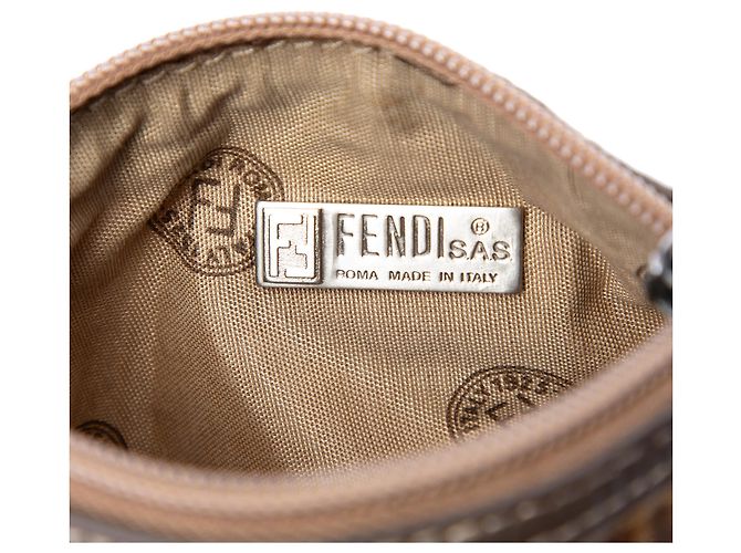 Fendi Marrone Zucchino Crystal Crossbody - vista 4