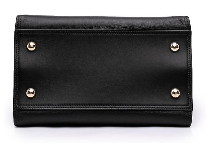 Sac cabas Valentino en cuir noir Rockstud - vue 3
