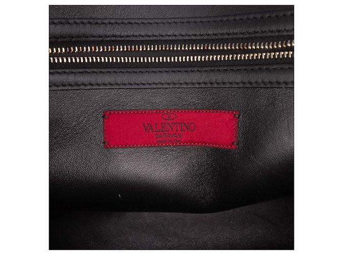 Sac cabas Valentino en cuir noir Rockstud - vue 5