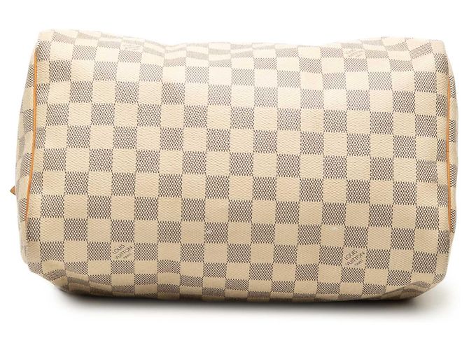 Louis Vuitton White Damier Azur Speedy 30 Bianco - vista 3