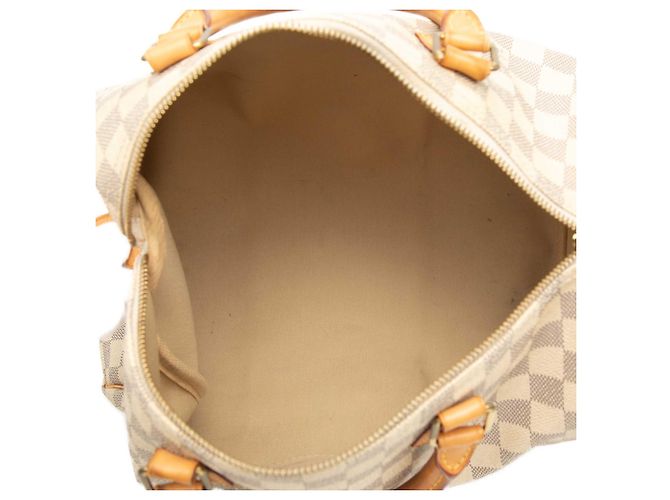 Louis Vuitton White Damier Azur Speedy 30 Bianco - vista 4