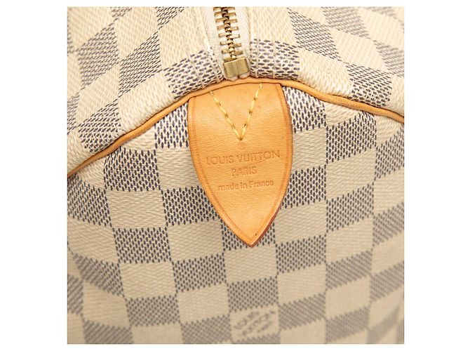Louis Vuitton White Damier Azur Speedy 30 Bianco - vista 5